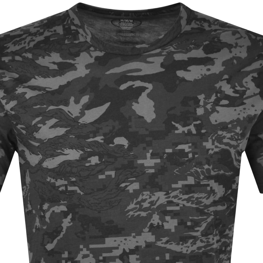 Image number 2 for Under Armour Camo Short Sleeve T Shirt Black
