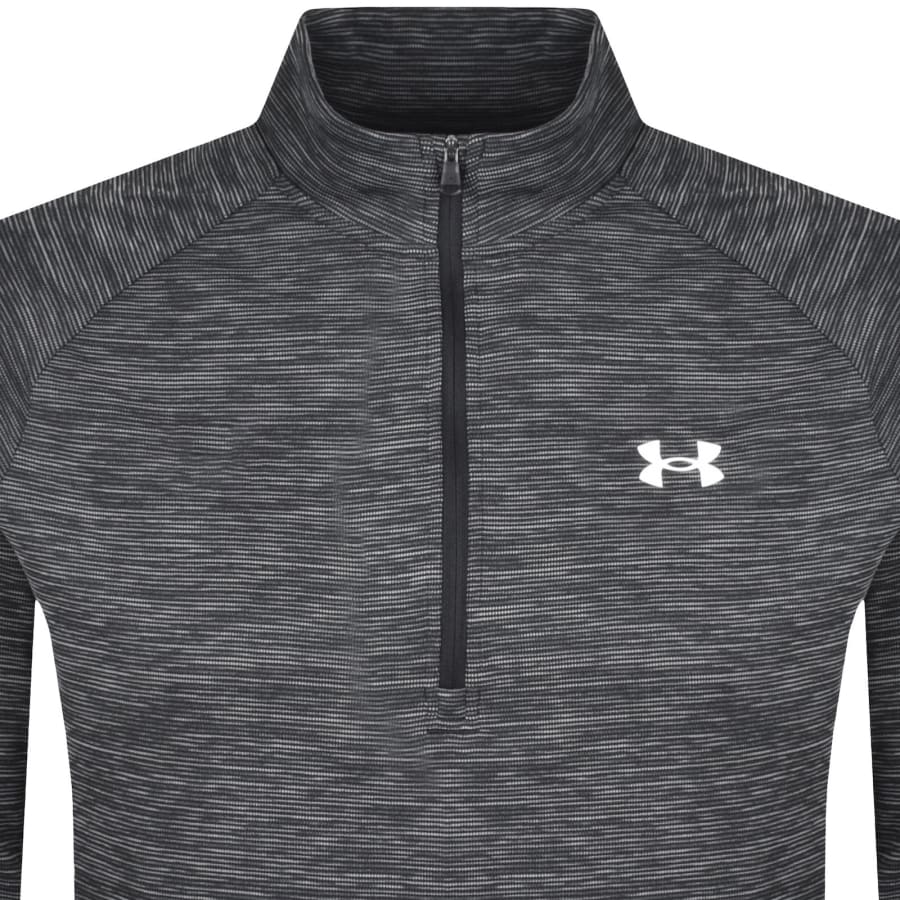 Image number 2 for Under Armour Tech Half Zip Sweatshirt Black