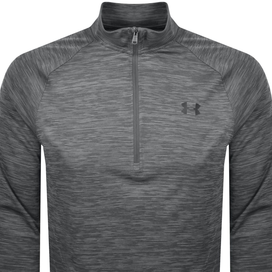 Image number 2 for Under Armour Tech Half Zip Sweatshirt Grey