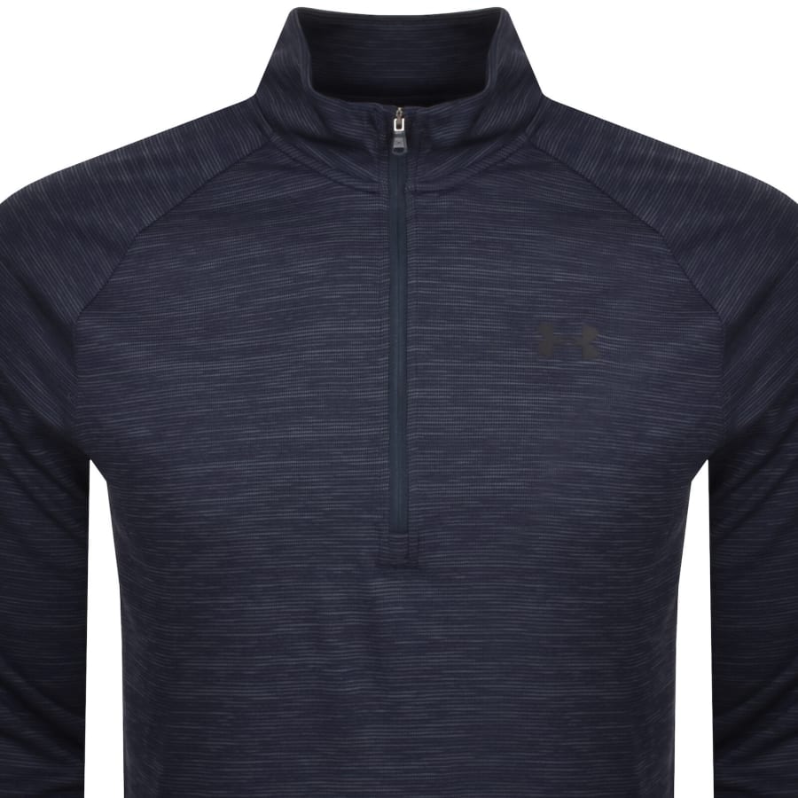 Image number 2 for Under Armour Tech Half Zip Sweatshirt Navy