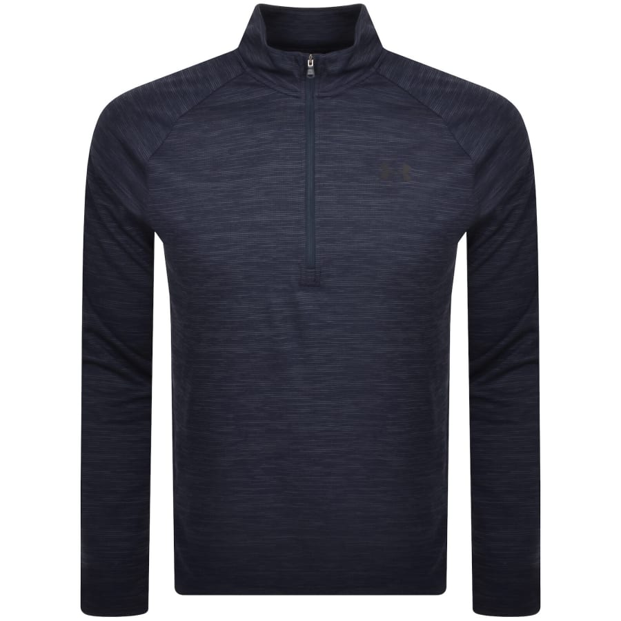 Image number 1 for Under Armour Tech Half Zip Sweatshirt Navy