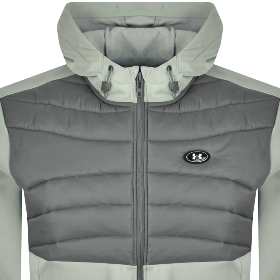 Image number 2 for Under Armour Insulated Utility Sweatshirt Green