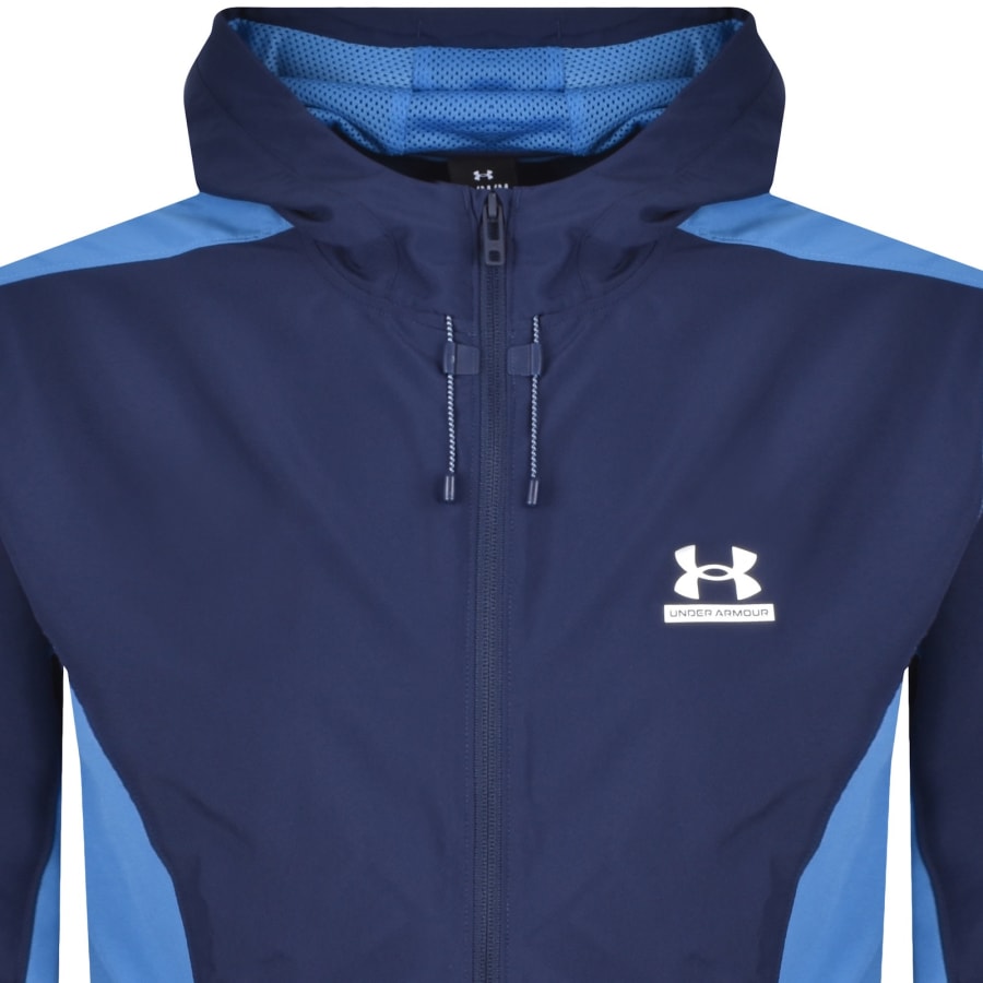 Image number 2 for Under Armour Tech Sport Jacket Navy