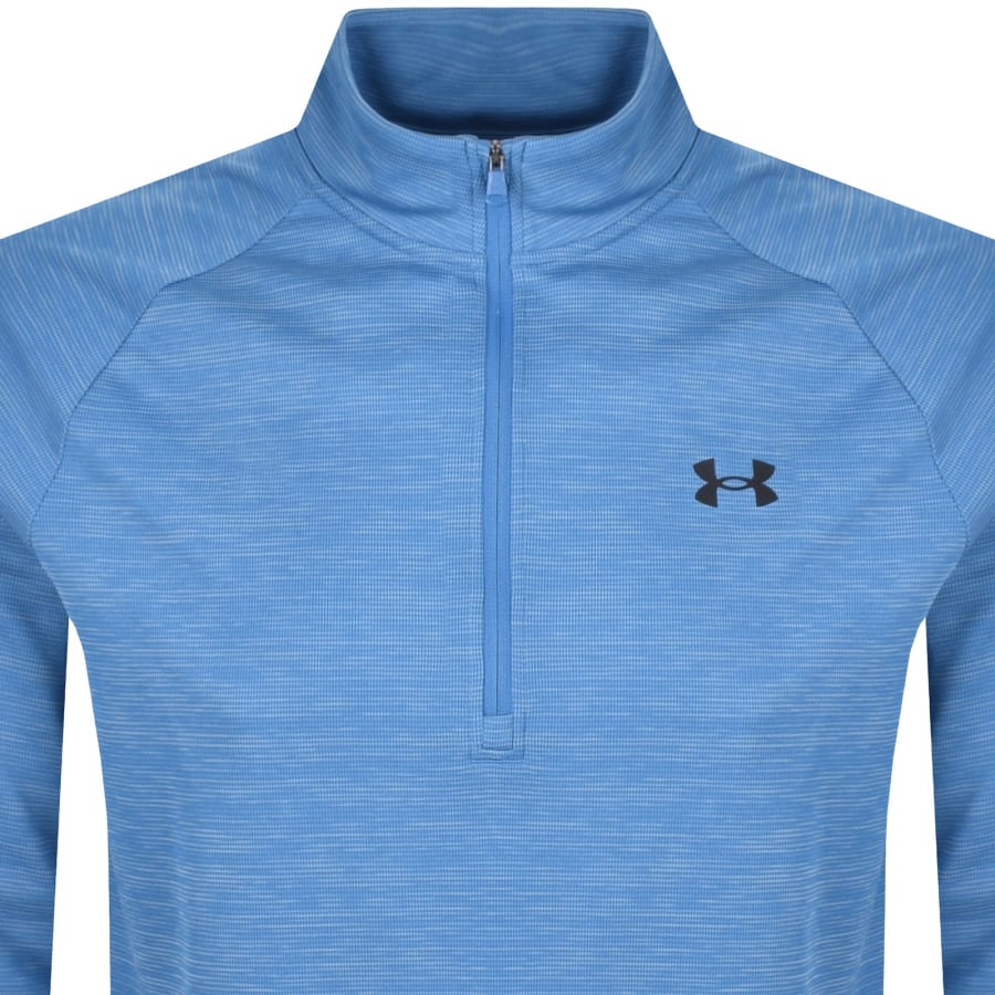 Image number 2 for Under Armour Tech Half Zip Sweatshirt Blue