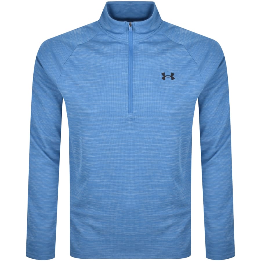 Image number 1 for Under Armour Tech Half Zip Sweatshirt Blue