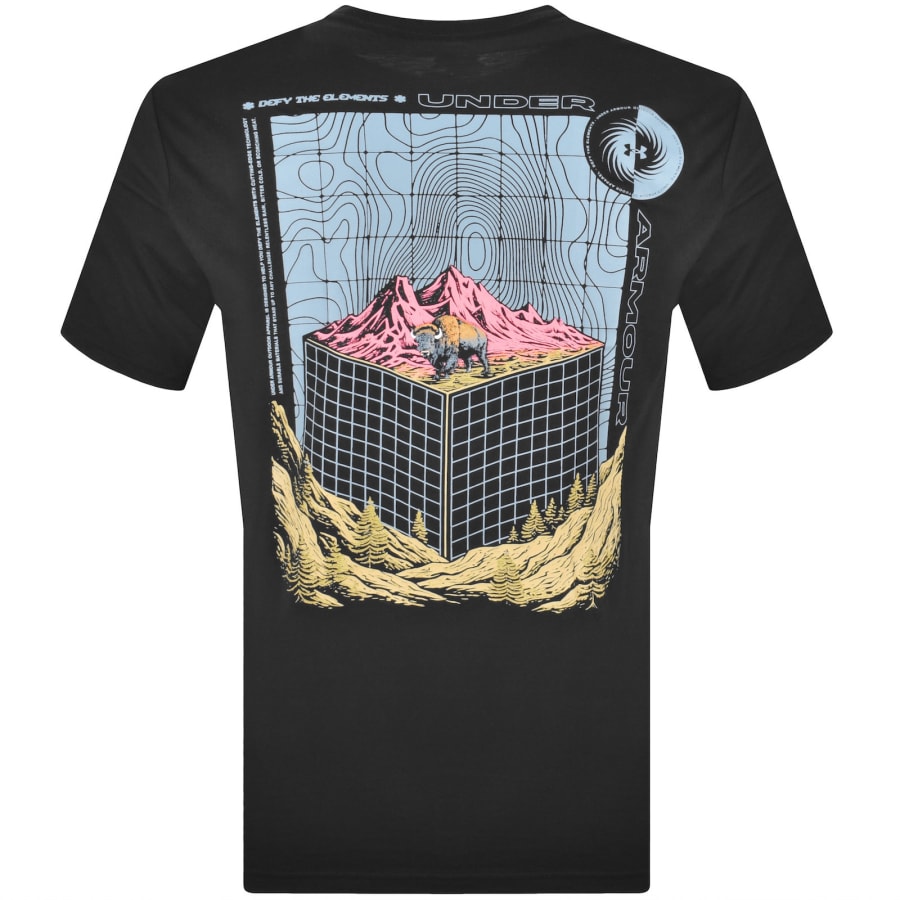 Image number 5 for Under Armour Mountain Bison T Shirt Black