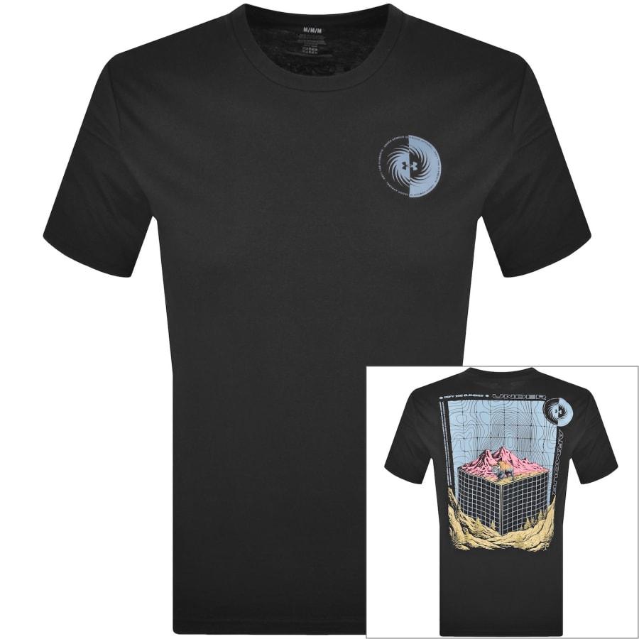 Image number 1 for Under Armour Mountain Bison T Shirt Black
