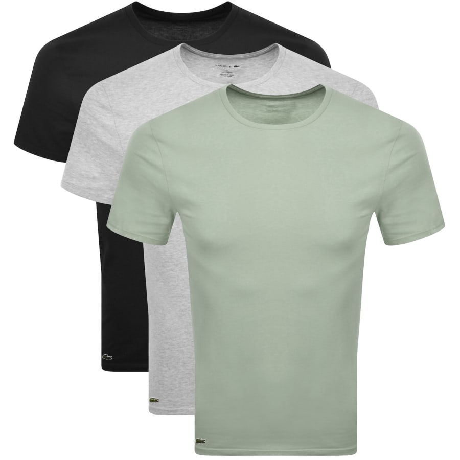 Image number 1 for Lacoste Slim Fit 3 Pack T Shirts Multi