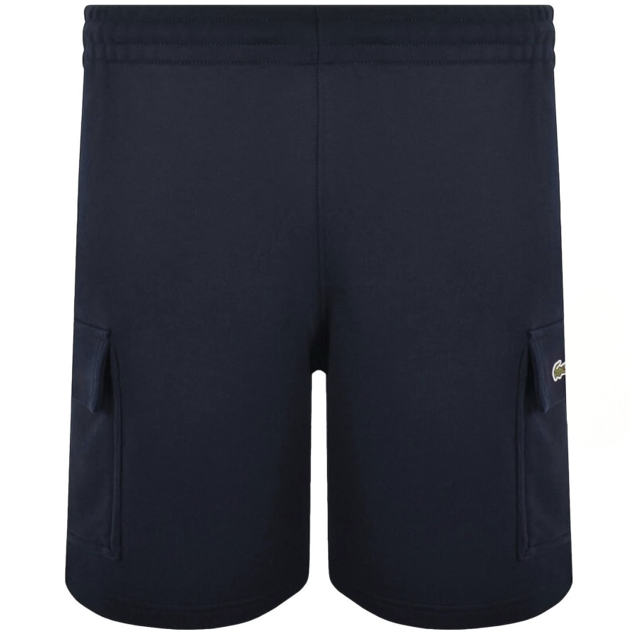 Image number 2 for Lacoste Jersey Cargo Shorts Navy