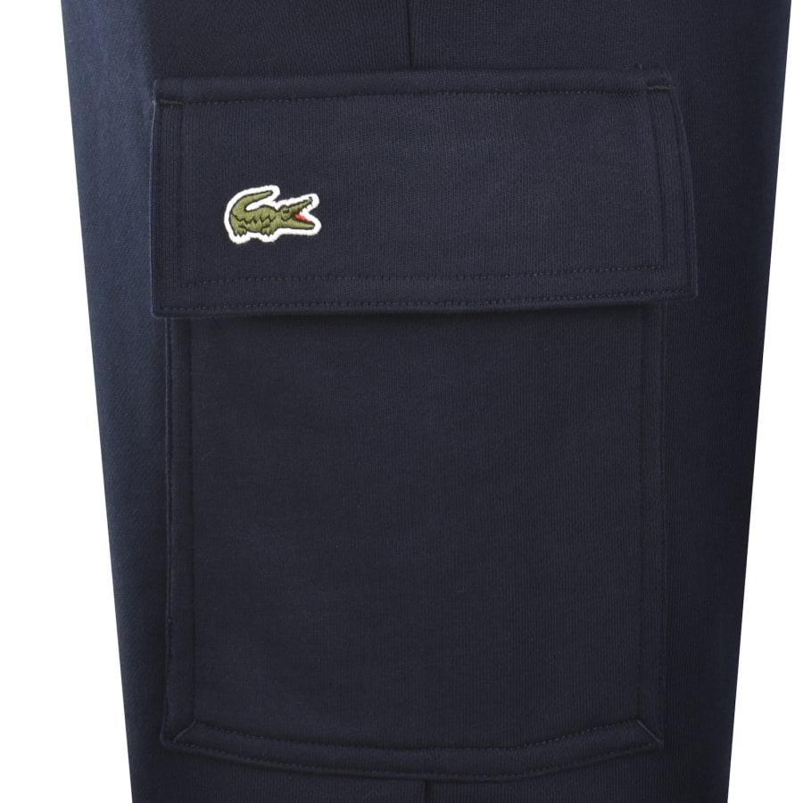 Image number 4 for Lacoste Jersey Cargo Shorts Navy