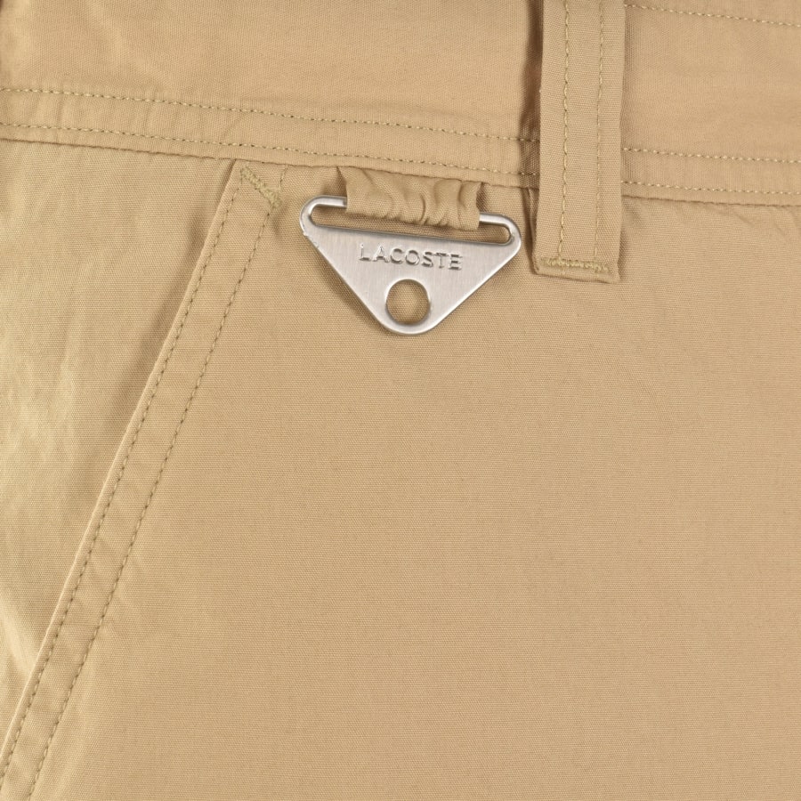 Image number 4 for Lacoste Bermuda Cargo Shorts Beige