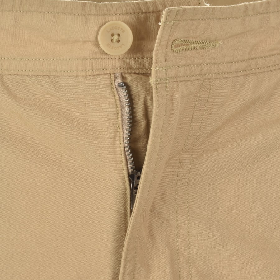 Image number 5 for Lacoste Bermuda Cargo Shorts Beige