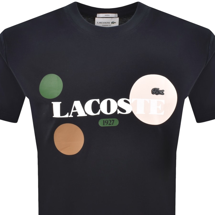 Image number 2 for Lacoste Logo T Shirts Navy