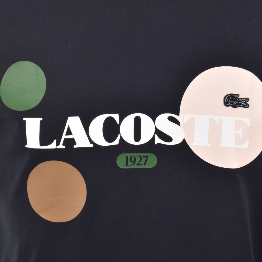 Image number 3 for Lacoste Logo T Shirt Navy