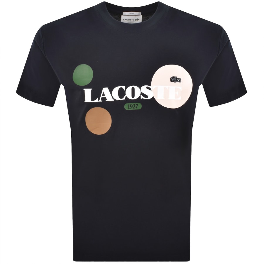 Image number 1 for Lacoste Logo T Shirt Navy
