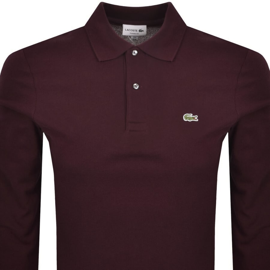 Image number 2 for Lacoste Classic Fit  Polo T Shirt Purple