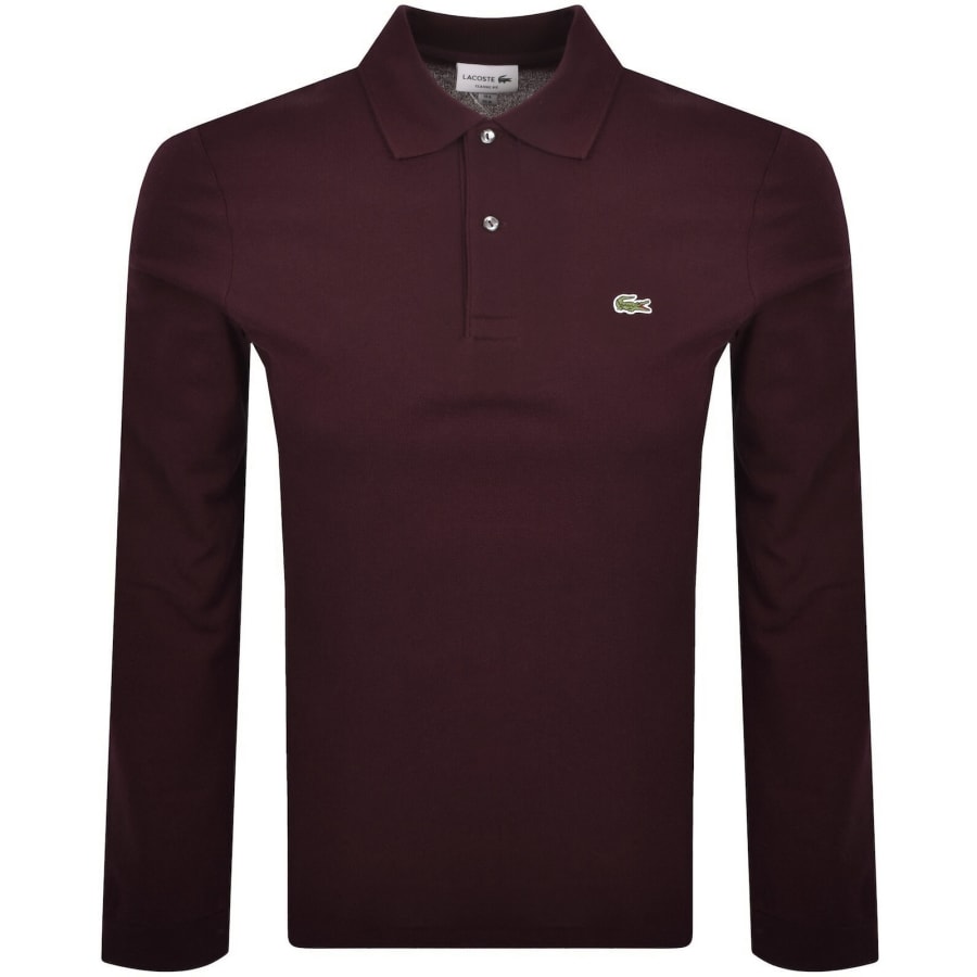 Image number 1 for Lacoste Classic Fit  Polo T Shirt Purple