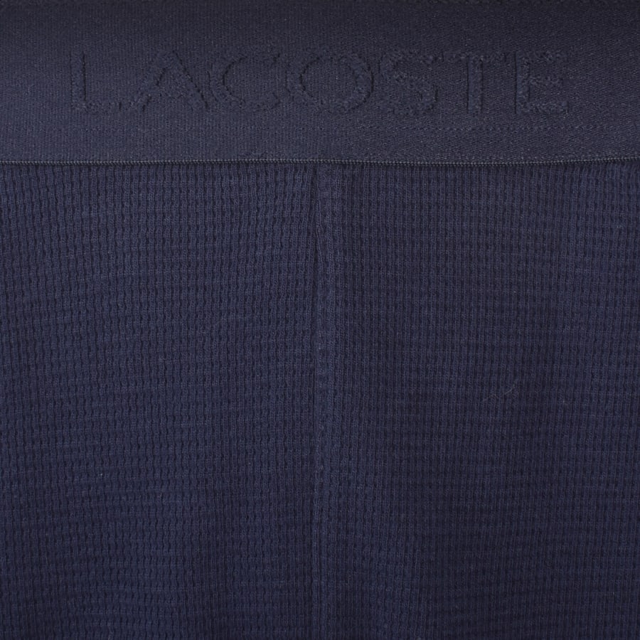 Image number 4 for Lacoste Lounge Waffle Shorts Navy