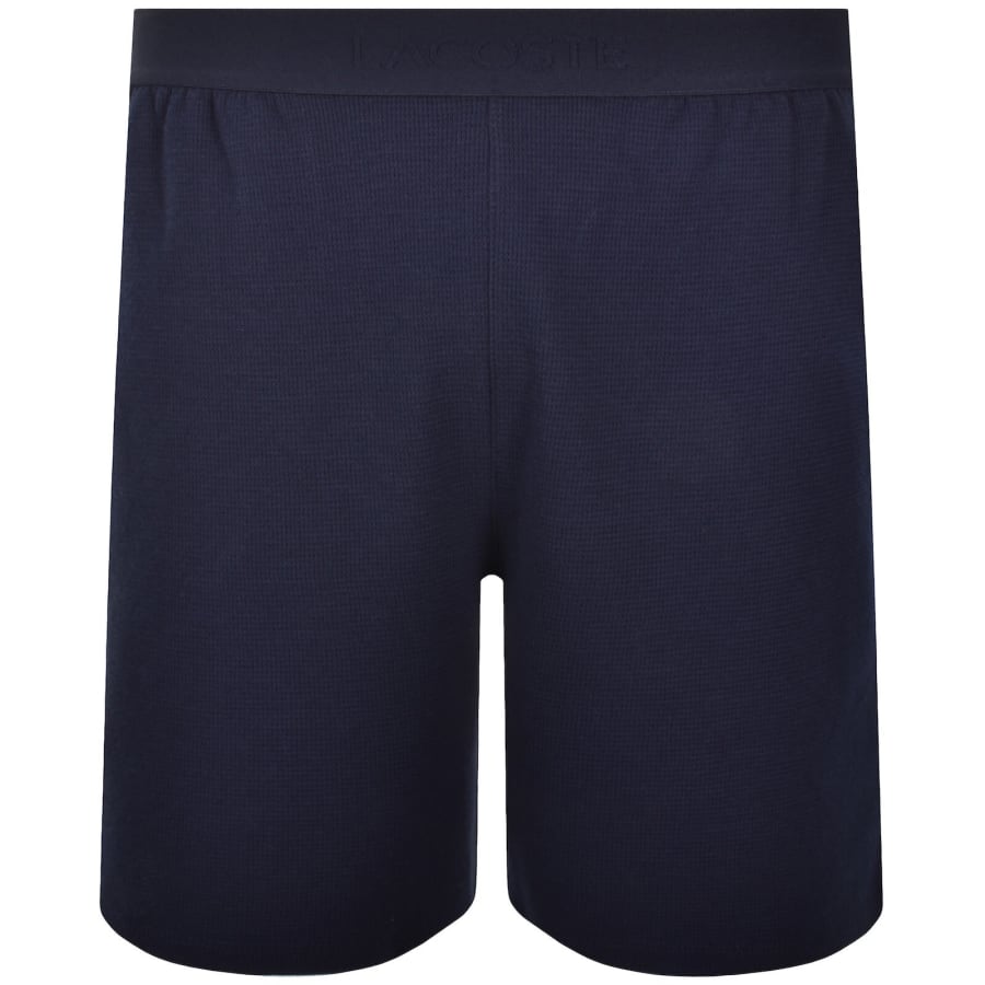 Image number 1 for Lacoste Lounge Waffle Shorts Navy