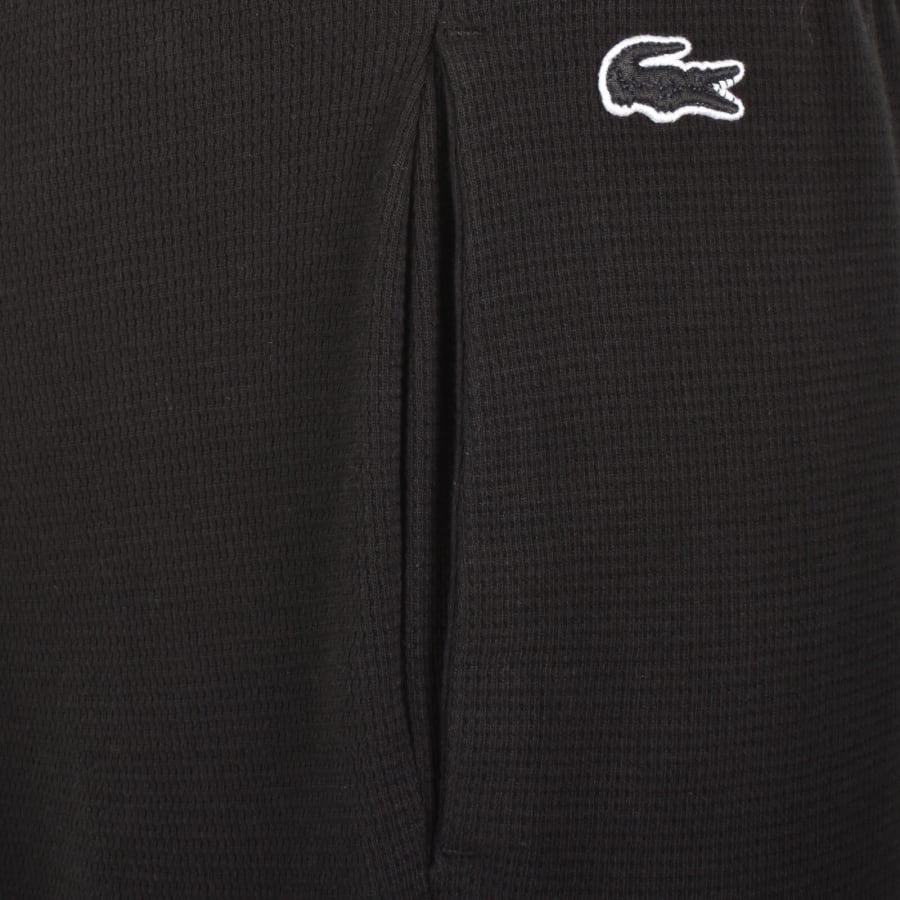 Image number 3 for Lacoste Lounge Waffle Shorts Black