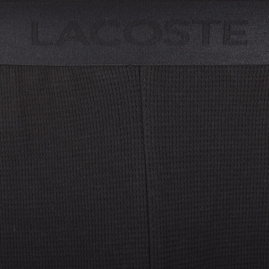 Image number 4 for Lacoste Lounge Waffle Shorts Black