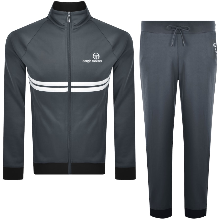 Image number 1 for Sergio Tacchini New Dallas Tracksuit Grey