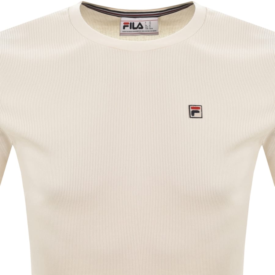 Image number 2 for Fila Jason T Shirt Cream