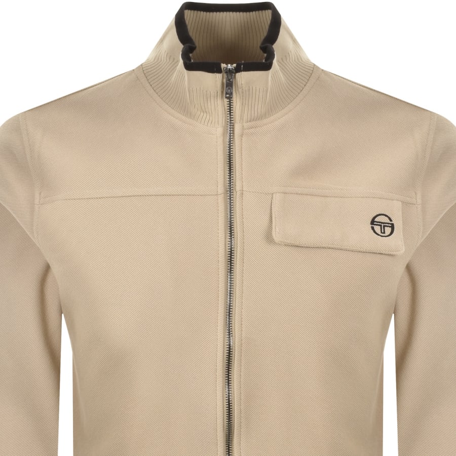 Image number 2 for Sergio Tacchini Guilo Track Top Beige