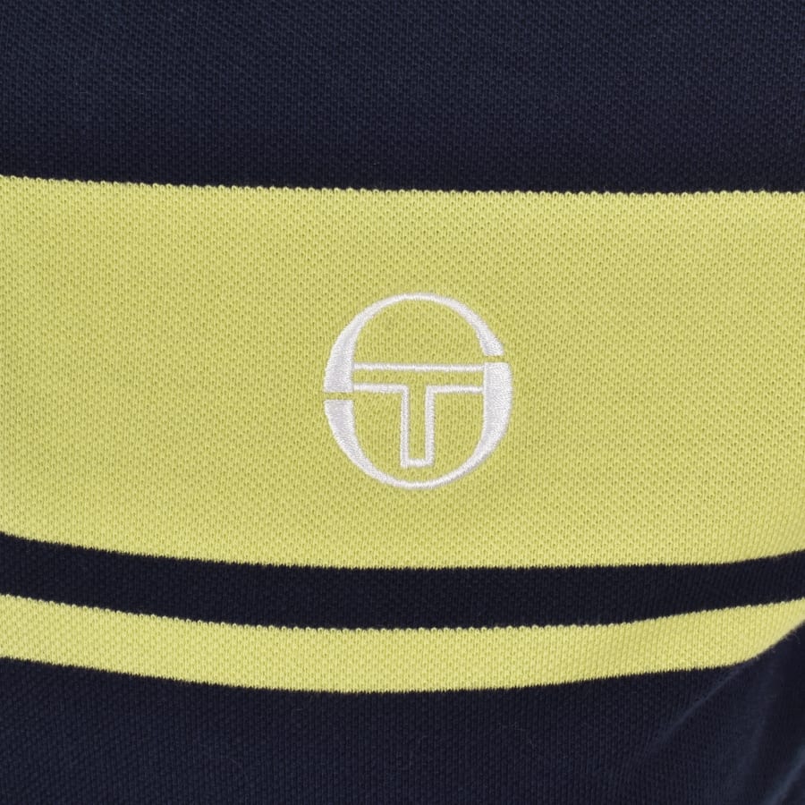 Image number 3 for Sergio Tacchini Young Line Polo T Shirt Navy