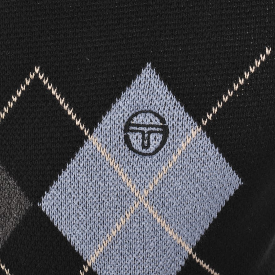 Image number 3 for Sergio Tacchini Moretti Roll Neck Jumper Black