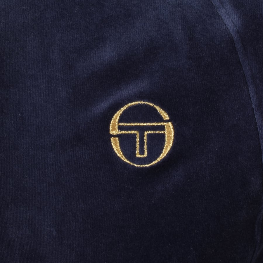 Image number 3 for Sergio Tacchini Sartori Velour Track Top Blue