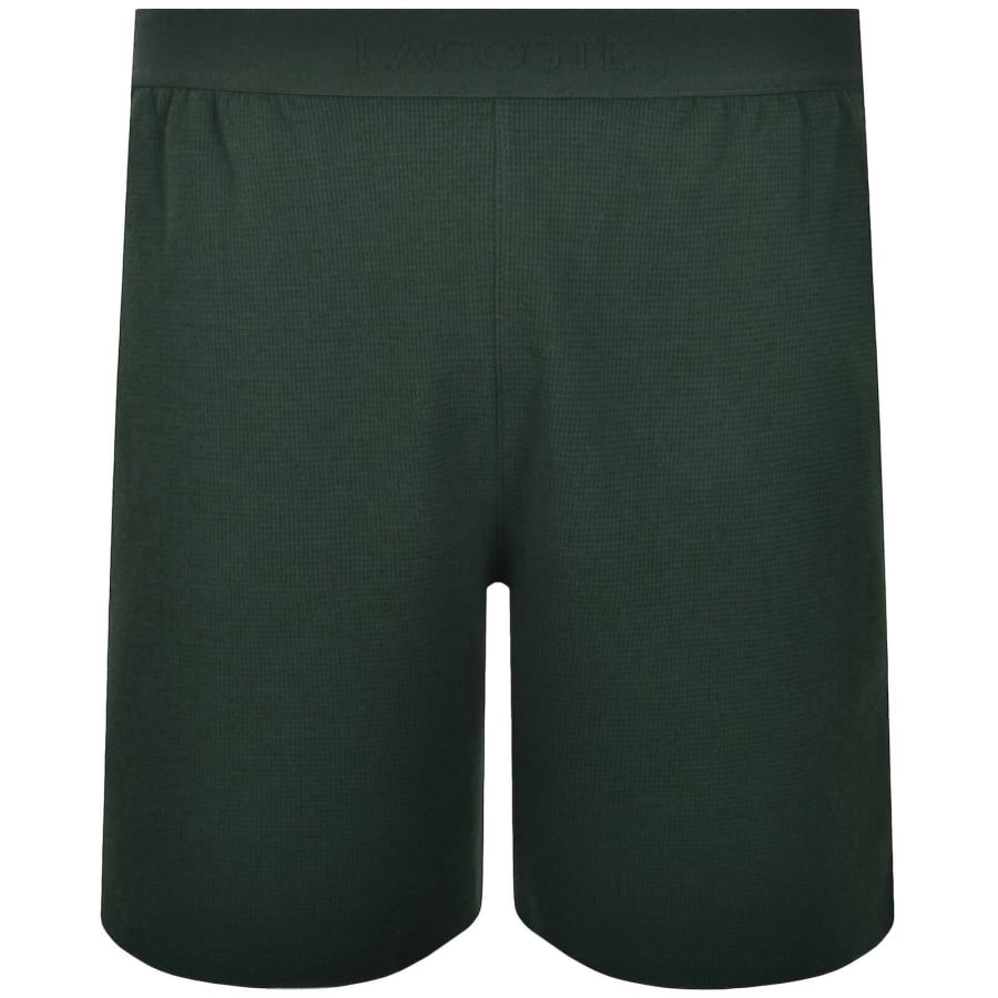 Image number 1 for Lacoste Lounge Waffle Shorts Green