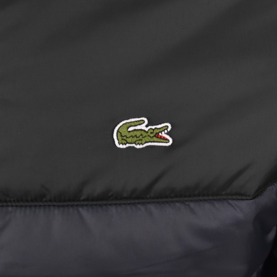 Image number 3 for Lacoste Quilted Puffer Jacket Black