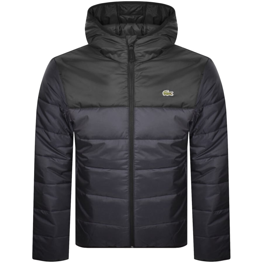 Image number 1 for Lacoste Quilted Puffer Jacket Black