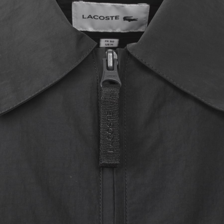 Image number 4 for Lacoste Water Repellent Taffeta Jacket Black