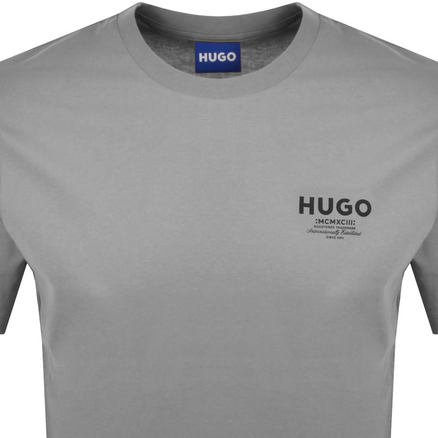 Image number 2 for HUGO Blue Nesptee T Shirt Grey