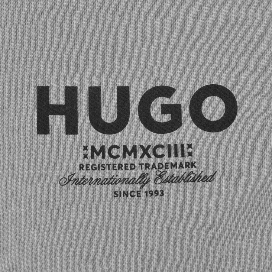 Image number 3 for HUGO Blue Nesptee T Shirt Grey