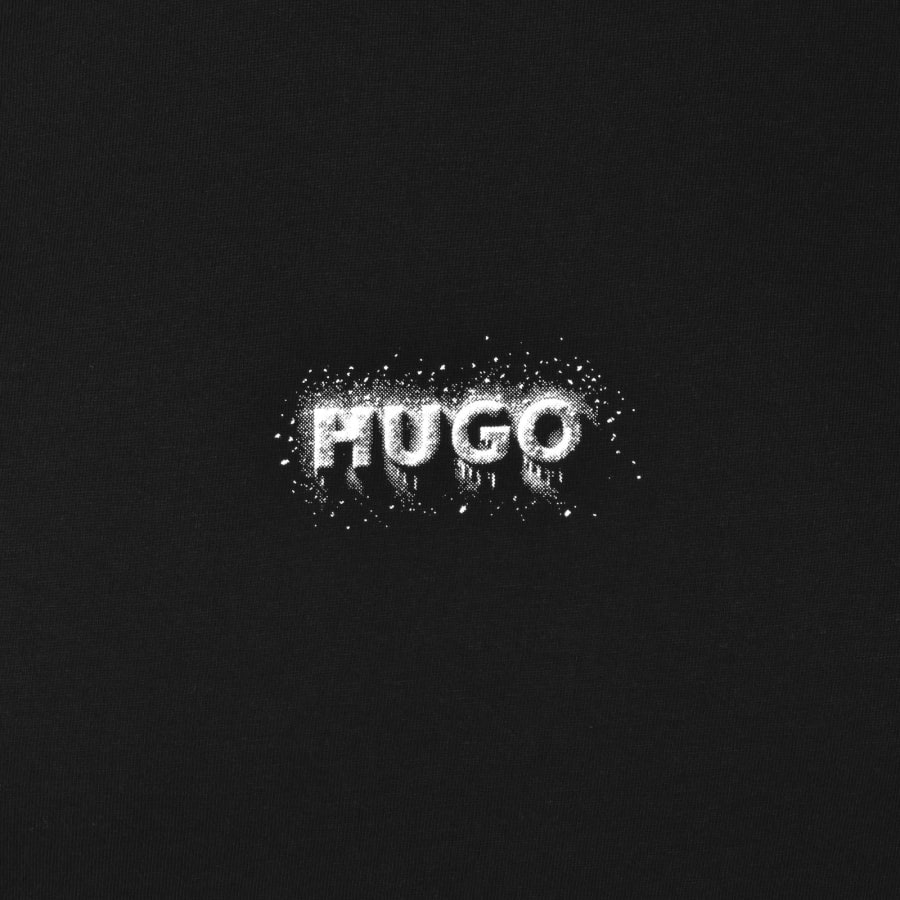 Image number 3 for HUGO Blue Nodar T Shirt Black