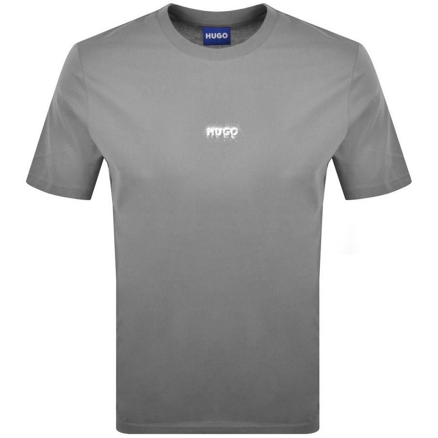 Image number 1 for HUGO Blue Nodar T Shirt Grey