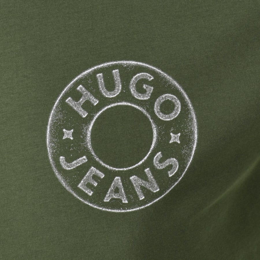 Image number 3 for HUGO Blue Nemodo T Shirt Green