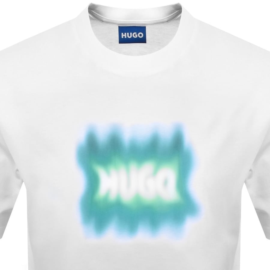 Image number 2 for HUGO Blue Nuiden T Shirt White