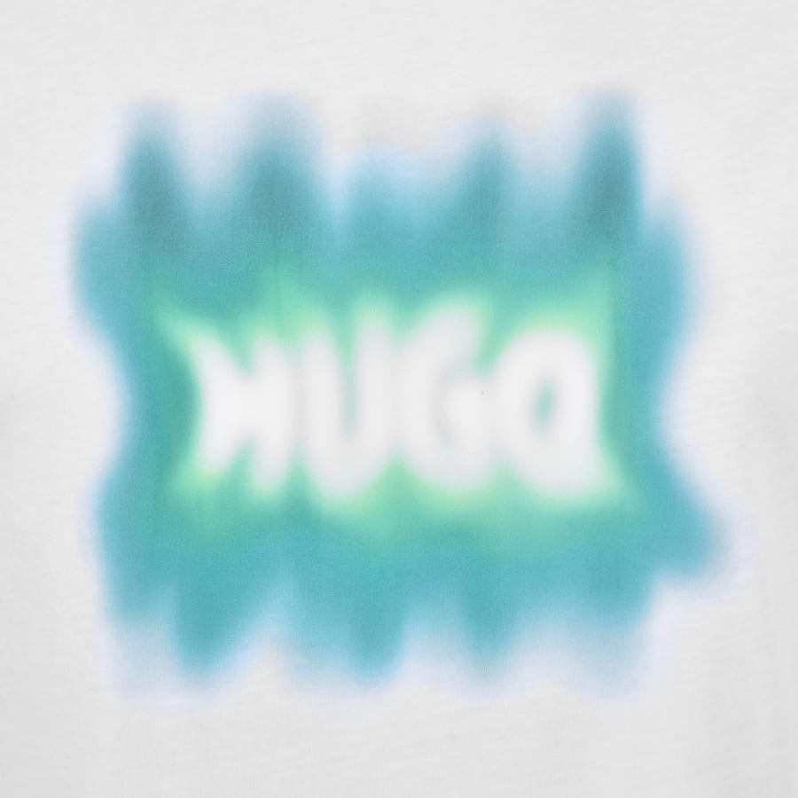 Image number 3 for HUGO Blue Nuiden T Shirt White