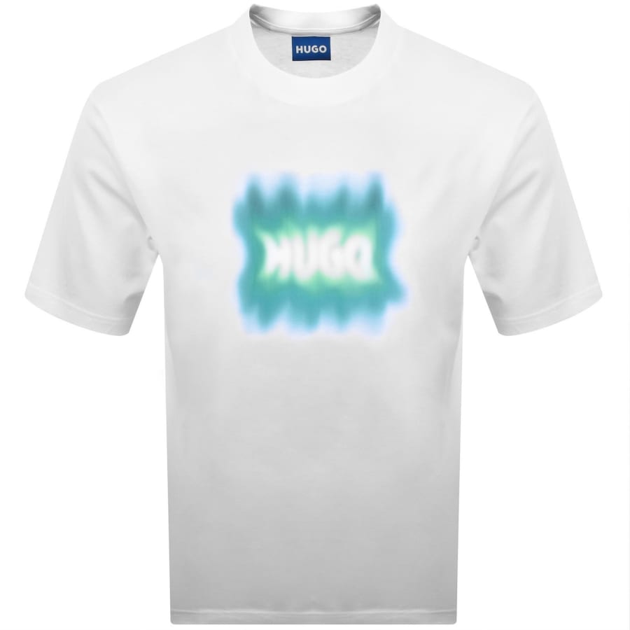 Image number 1 for HUGO Blue Nuiden T Shirt White