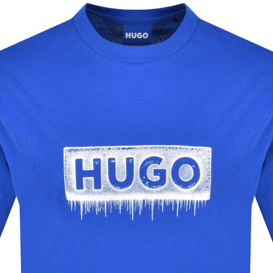 Image number 2 for HUGO Blue Nuiden T Shirt Blue