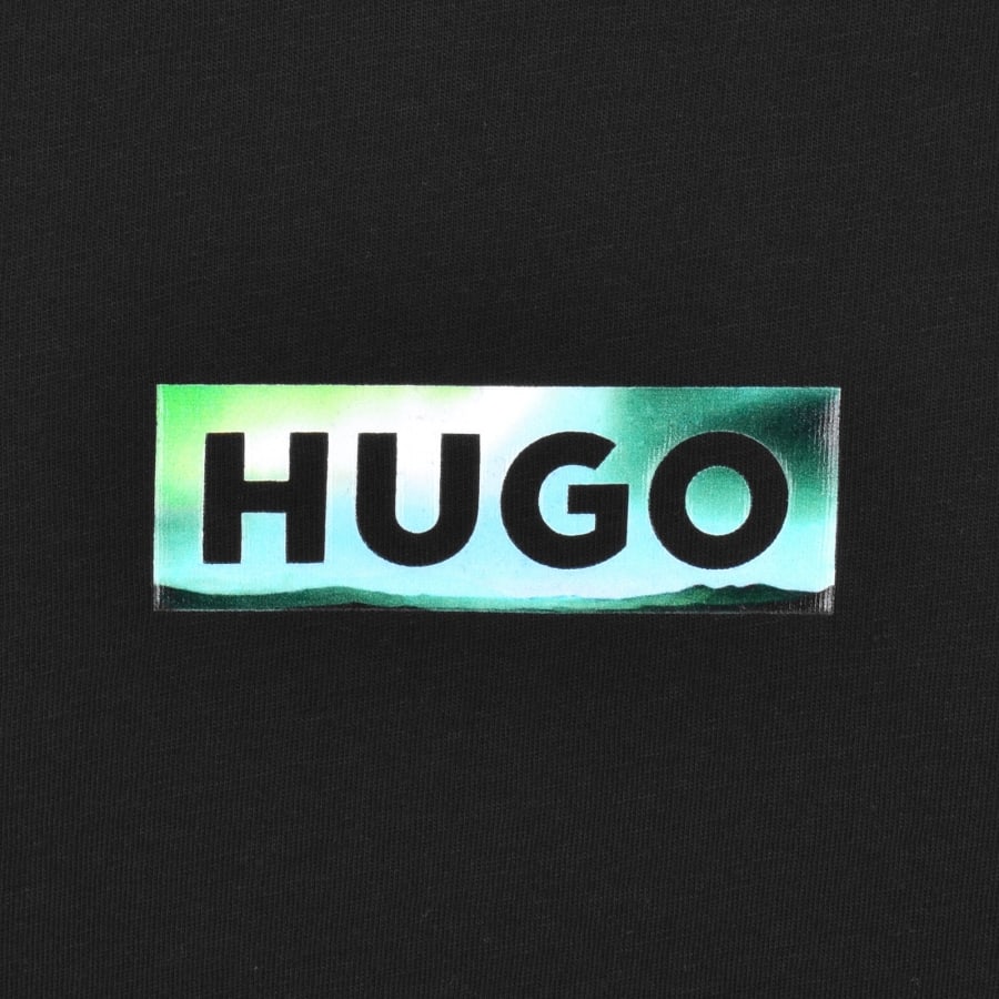Image number 4 for HUGO Blue Norostee T Shirt Black