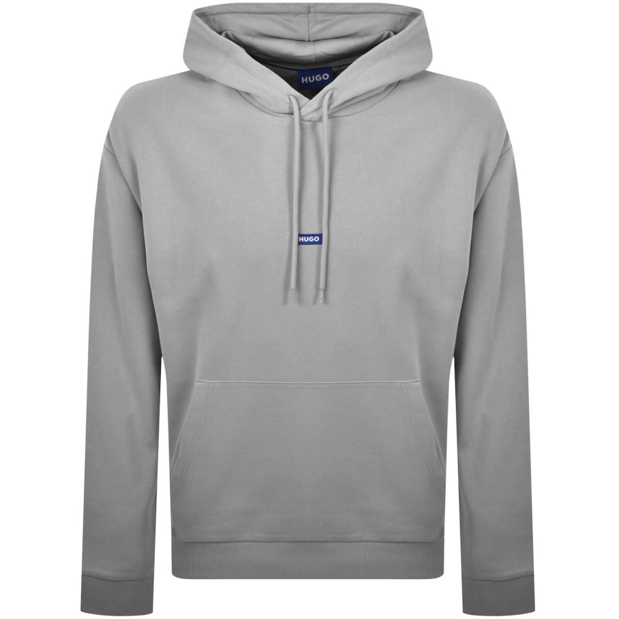 Image number 1 for HUGO Blue Nalonso Hoodie Grey