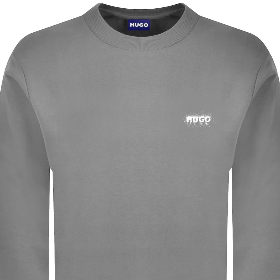 Image number 2 for HUGO Blue Noda Sweatshirt Grey