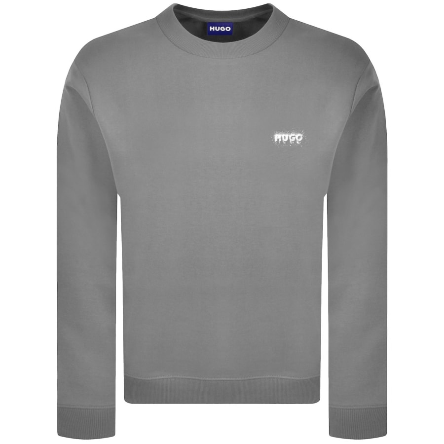 Image number 1 for HUGO Blue Noda Sweatshirt Grey