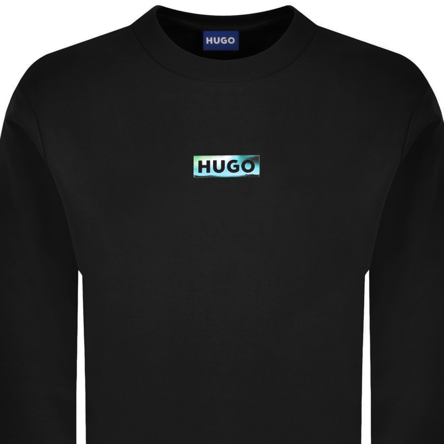 Image number 3 for HUGO Blue Noro Sweatshirt Black