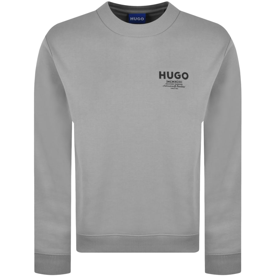 Image number 1 for HUGO Grey Nespon Sweatshirt Grey